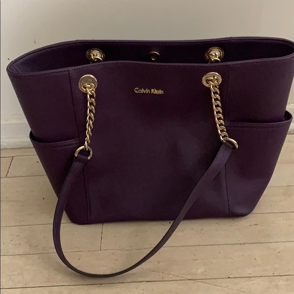 calvin klein purple purse